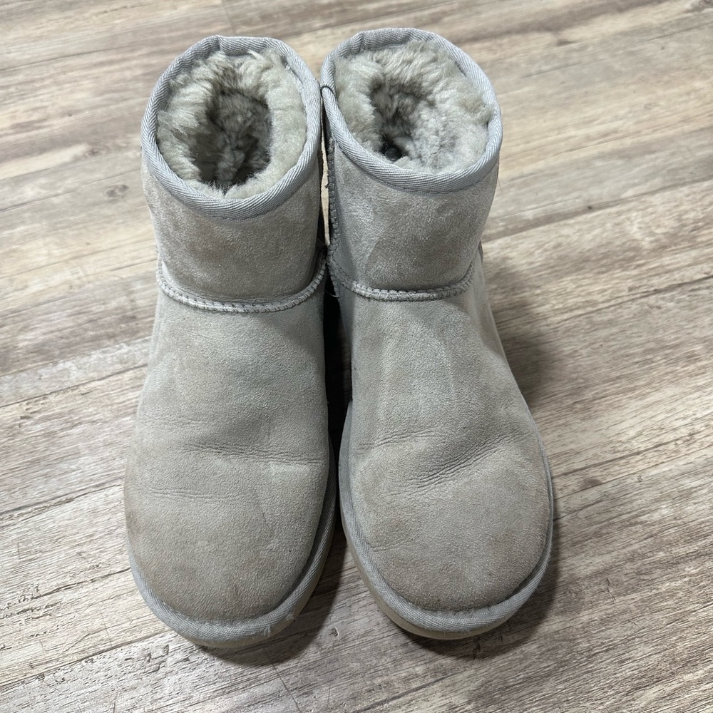 UGG Light Gray Suede Boots